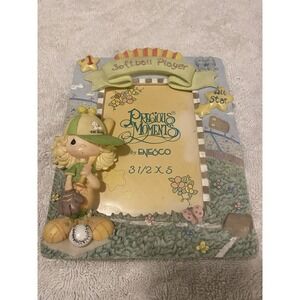 Precious Moments Porcelain "Baseball Player Photo Frame"